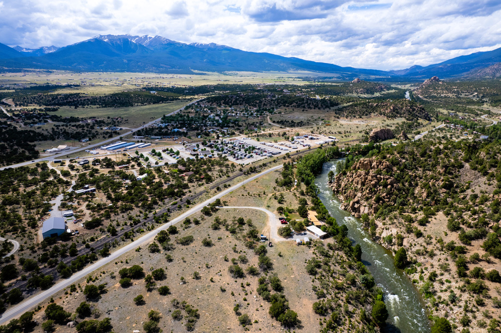 Aerial With River